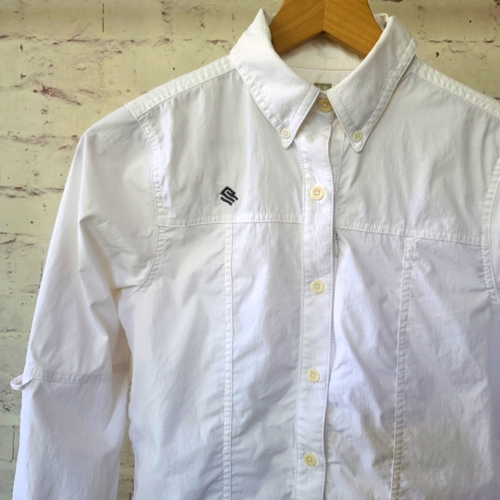 Tatoo Chile White Long Sleeve Outdoor Hiking Traveler Shirt Small